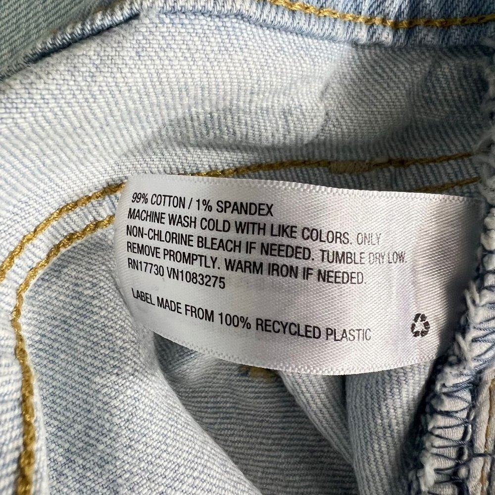 Universal Thread Vintage Straight Stretch Button Fly Jeans Size 14 Ankle Length - Picture 13 of 13